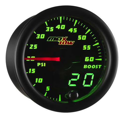 Doble Visión 60 Psi Turbo Boost Gauge Kit Incluye Sens...