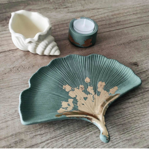 Imagen 2 de 3 de Molde De Silicona Resina Hoja Ginkgo Abanico