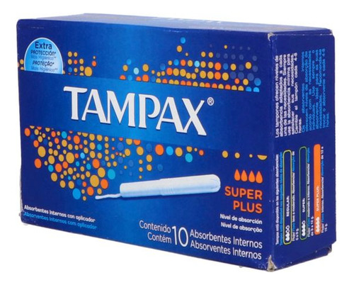 Tampax Super Plus Caja Con 10 Absorbentes Internos