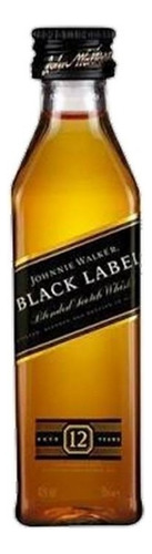 Miniatura Mini Whisky Johnnie Walker Black Label 50ml 03 Un