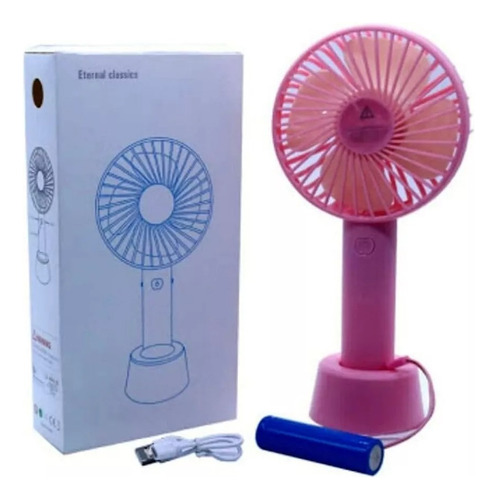 Mini Ventilador Portatil Recargable Usb Tres Velocidades