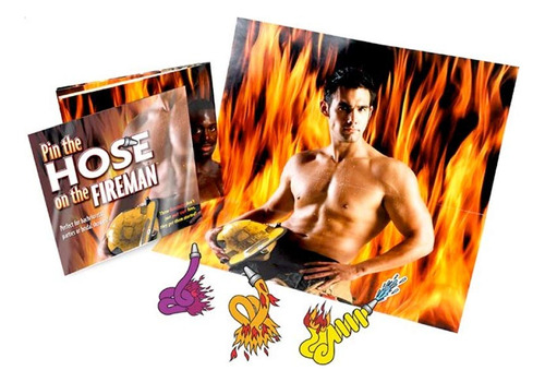 Little Genie Pin The Hose On The Fireman - Juego De Despedid