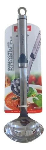 Concha P/molho Curve Design Em Aco Inox 8x6x29cm Bergner