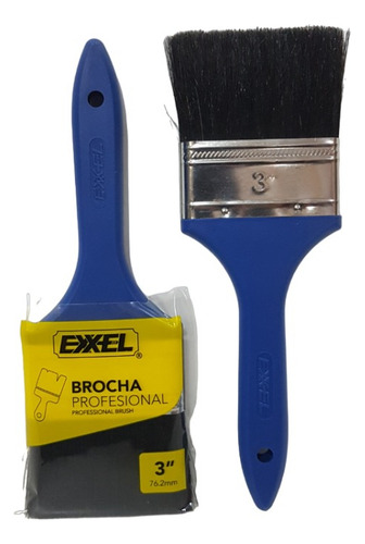 Brocha 3 PuLG Para Pintar Marca Exxel X 2 Unidades