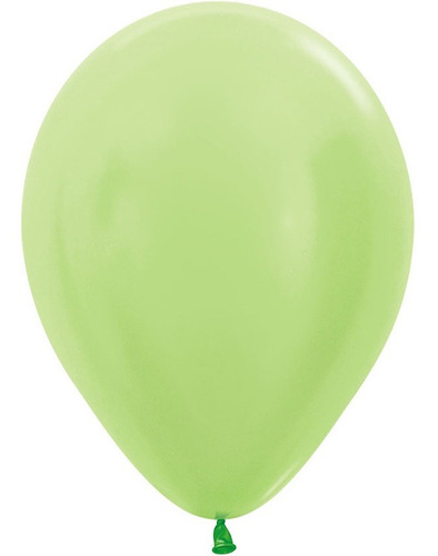 Balão R5 Sempertex 13cm Verde Lima Seda 50 Balões Bexiga Top