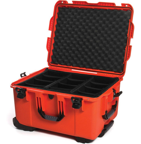 Nanuk 960 Protective Rolling Case With Dividers (orange)