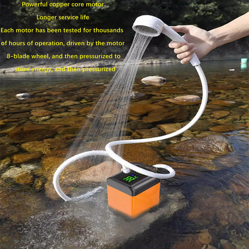 Ducha Portátil Ducha De Camping Salida De Agua 7800mah