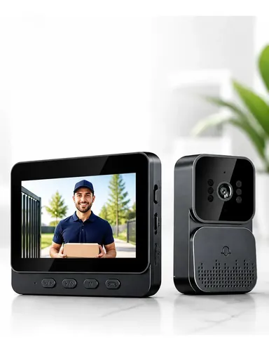 Vídeo Porteiro Sem Fio Interfone Bidirecional Wireless Hd Cor - foto 1