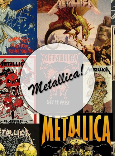 Metallica! Lámina Decoupage Autoadhesiva 30 X 42 Cm