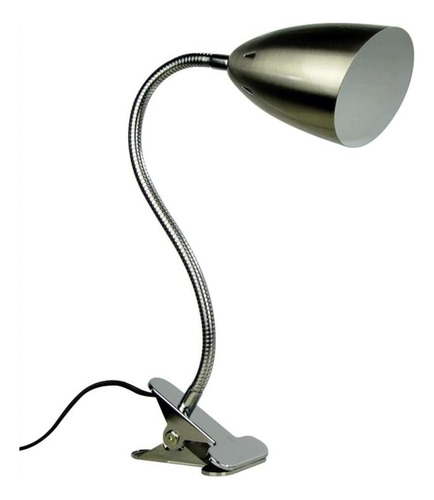 Lámpara Flexible Escritorio Estudio Dibujo Con Clip / 230006 Estructura Gris- 262297 Pantalla Gris- 262297