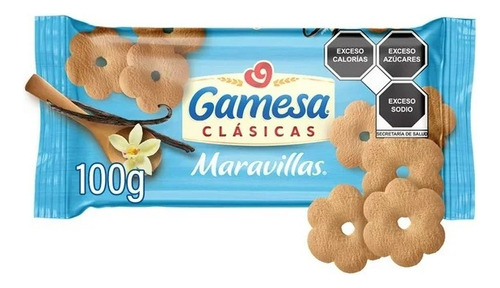 10 Pzas Galletas Gamesa Maravillas Clásicas Sabor Vainilla 1