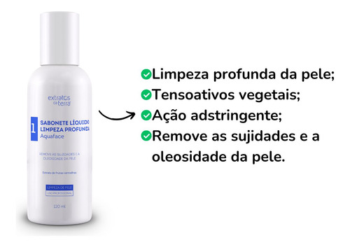 Mini Kit Limpeza De Pele Extratos Da Terra C/ Máscara Olhos