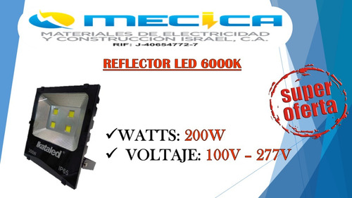 Reflector Led 200w 6500k Al 85-265v