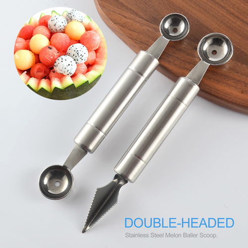 Cuchara Melon Baller De Acero Inoxidable Para Decoración De