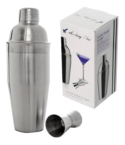 Amlong Plus Professional 24oz Cocktail Shaker Set Con Jigger