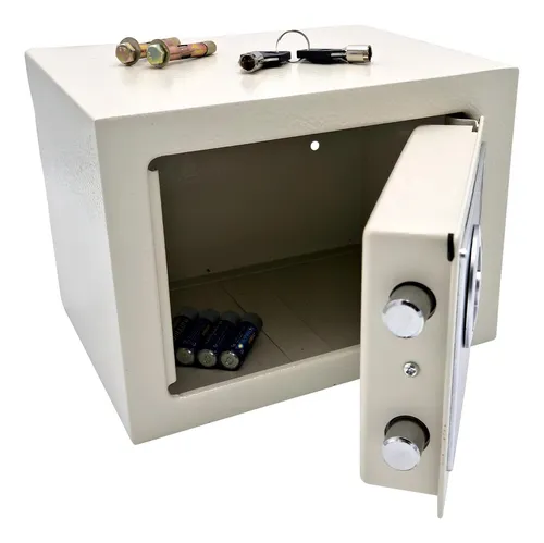 Caja Fuerte Cofre Electronica Digital Llaves Seguridad Atrix Color Crema