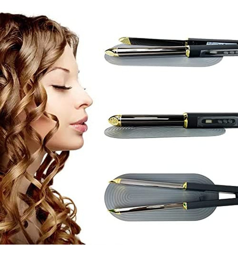 2 En 1 Hair And Curler - Plancha Profesional De Iones Negati