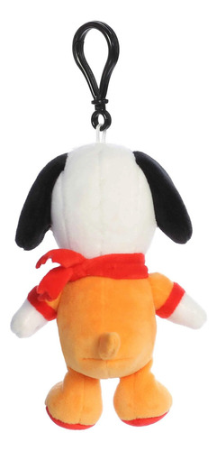 Llavero Snoopy Astronauta, Con Clip De Plástico Color Blanco