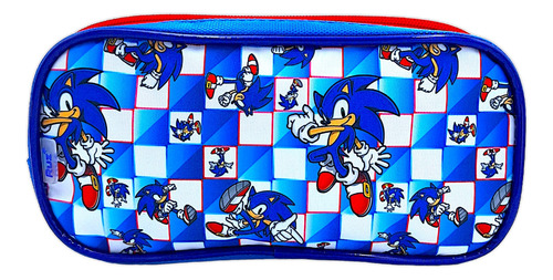 Lapicera Escolar Doble Cierre Ruz Sonic Niño Bade 178655