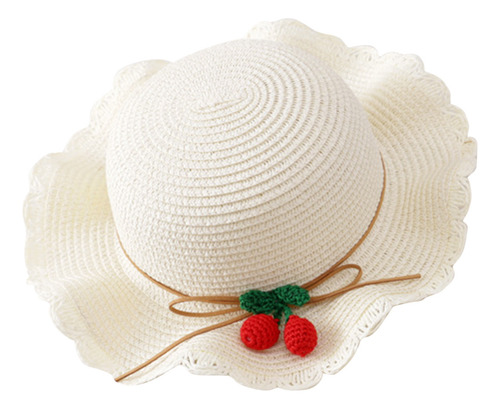 Sombrero De Verano Para Niños De Encaje Decorado Con Lazo En