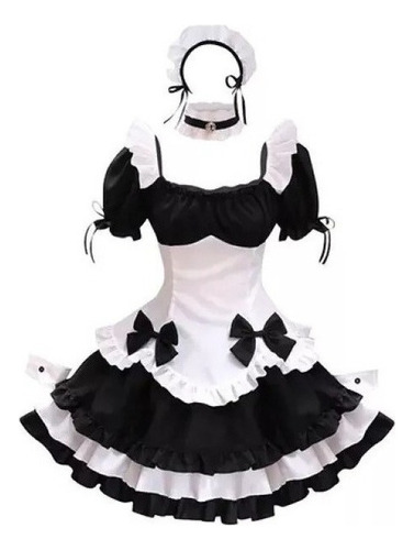 Vestido De Las Mujeres Preciosa Maid Cosplay Traje De AniMac