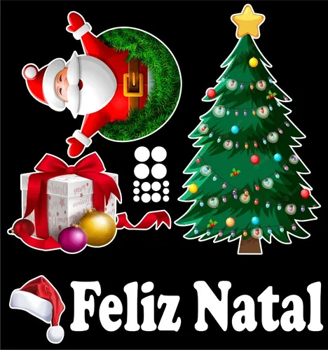 Adesivo Feliz Natal Vitrine Merry Christmas Shopping Ceia Adesivo Feliz Natal Vitrine Merry Christmas Shopping Ceia