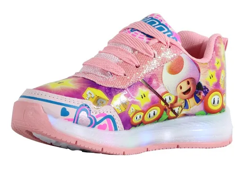 Tenis de led best sale rosa