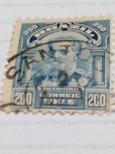 Estampilla De Brasil.  Deodoro  200.   (2)