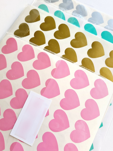 Imagen 6 de 6 de Pack 36 Corazones - Vinilo