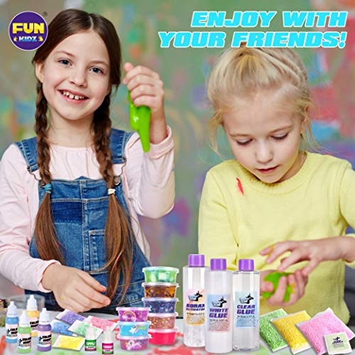 Kit Unicorn Slime Para Niñas Fabricacion De Slime