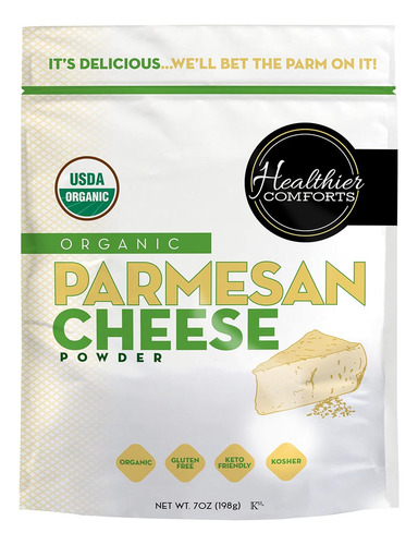 Queso Parmesano En Polvo Orgánico 7 Oz Queso Parmesano En