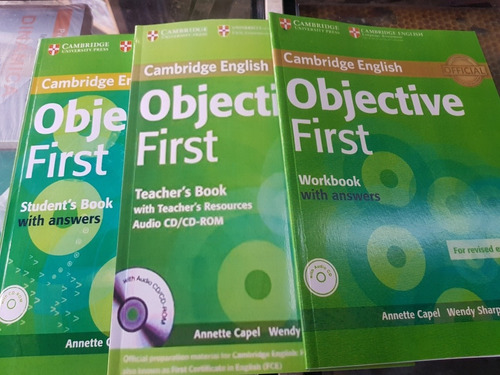 Pack De Libros Objective First C/cd Audios (3libros)