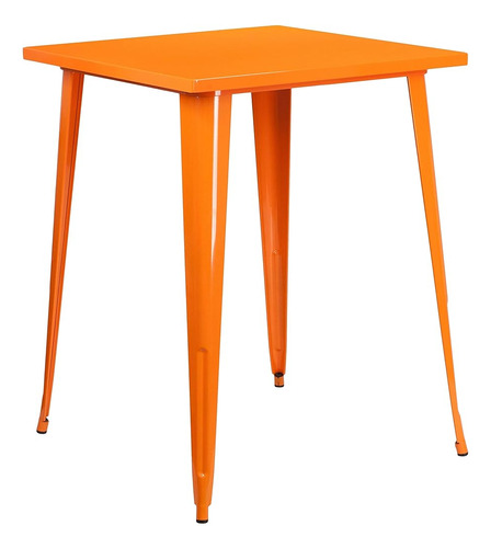 Muebles Flash Nolan Grado Comercial 31.5  Cuadrado Naranja M