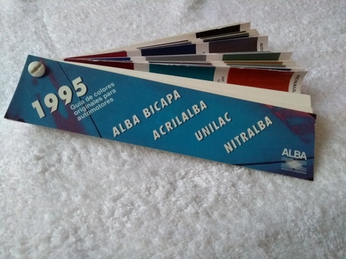 Guía De Colores Originales Para Automotores De Alba 1995.