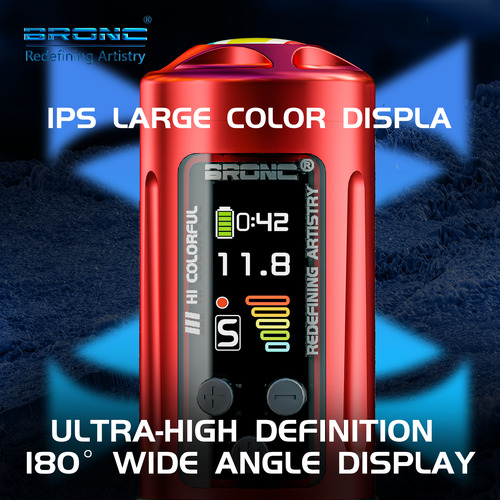 Bronc Flip X2 Tattoo Pen - Rotativa Ajustable Stroke