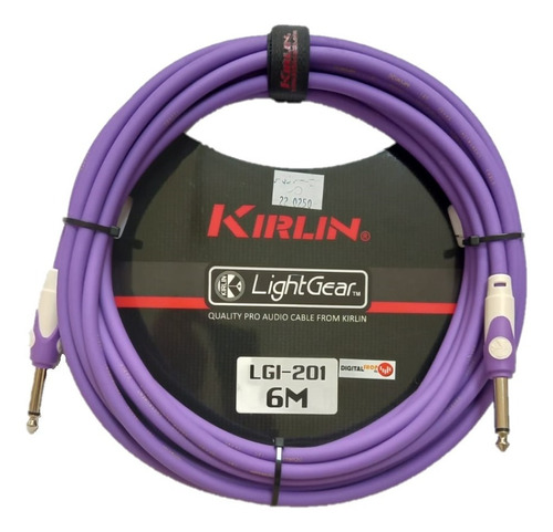 Cable Instrumento (plug- Plug 6.3mm) De 6m Purpura
