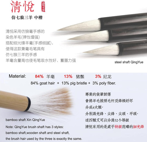 Kit Caligrafía China Pincel Tinta 250ml Papel 50pc Estuche 9