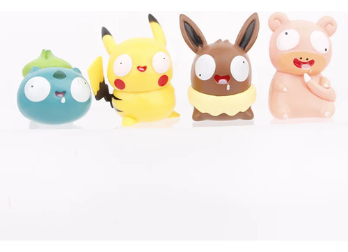 Juego De 8 Muñecos Con Forma De Ardilla De Pokémon, Dibujos