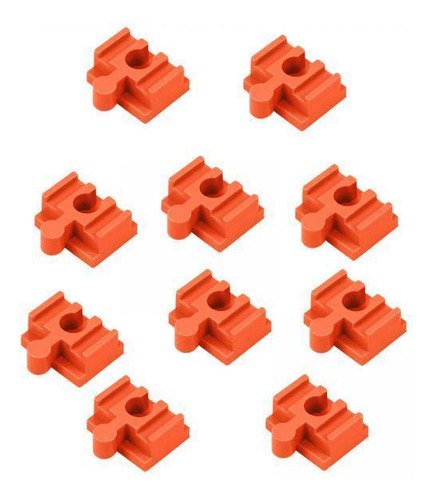 5 Kit De Construcción De Vías De Tren En Madera, Naranja