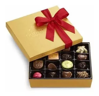 Godiva Chocolatier Assorted Chocolate Gold Gift Box, Valenti