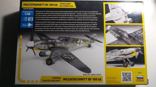 Imagen 2 de 3 de Zvezda Bf-109 G6 1/48 4816 Rdelhobby Mza