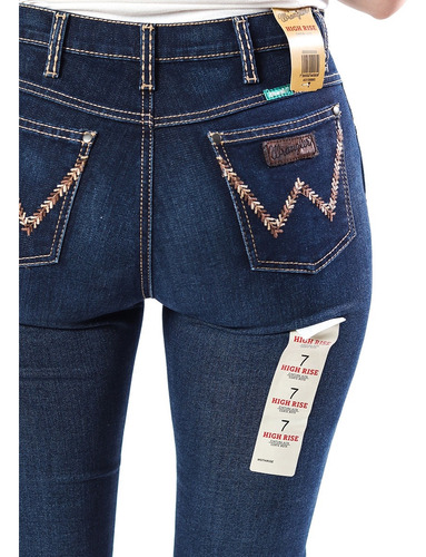Jeans Wrangler De Dama Hight Rise Estilo Western Corte Vaque