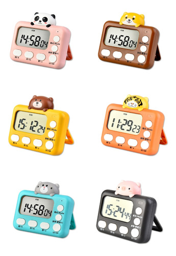 (d) Reloj Despertador Electrónico Con Temporizador Digital P