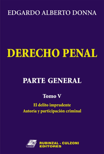 Derecho Penal Parte General T.5  Donna