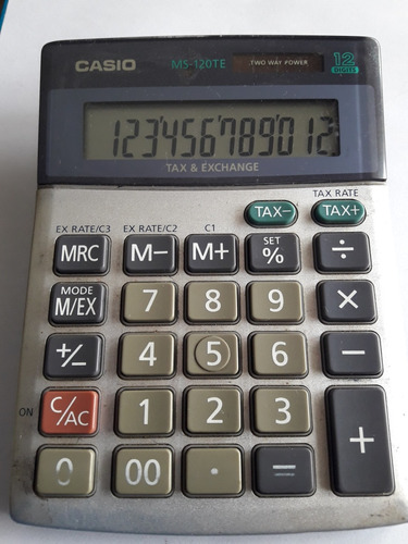 Calculadora De Escritorio Casio Ms-120te 12 Dígitos