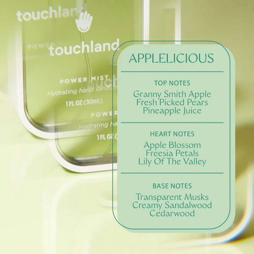 Touchland Power Mist Hydrating Hand Sanitizer Applelicious Applelicious