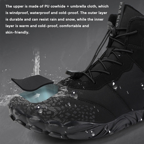 2024 Nuevos Zapatos Descalzos, Botas De Algodón Unisex.