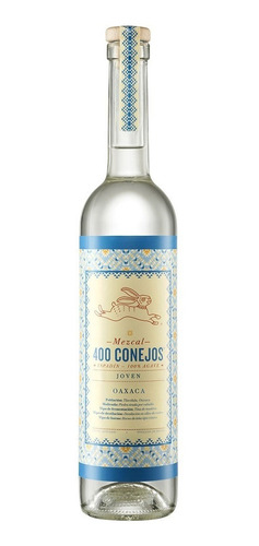 Imagen 1 de 1 de Destilados Mezcal Joven 400 Conejos Espadín 750ml