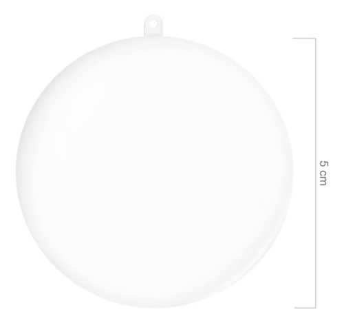 20 Adornos Rellenables Plástico Transparente Bola Navidad