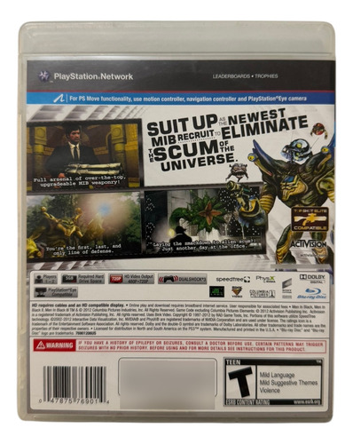 Mib Men In Black Alien Crisis Para Playstation 3 Físico (Usado)